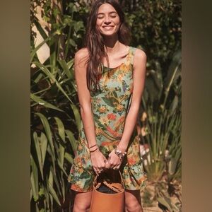 Sezane Mathilde Dress in jungle print 36